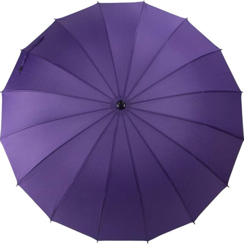 39 Inch Straight Strong Umbrella parasol ultraviolet-proof Waterproof Windproof Sports Umbrella 16 Ribs