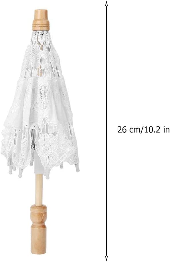 Custom Wedding Umbrellas White Lace Parasol Umbrella White Bridal Umbrella Vict - Image 6