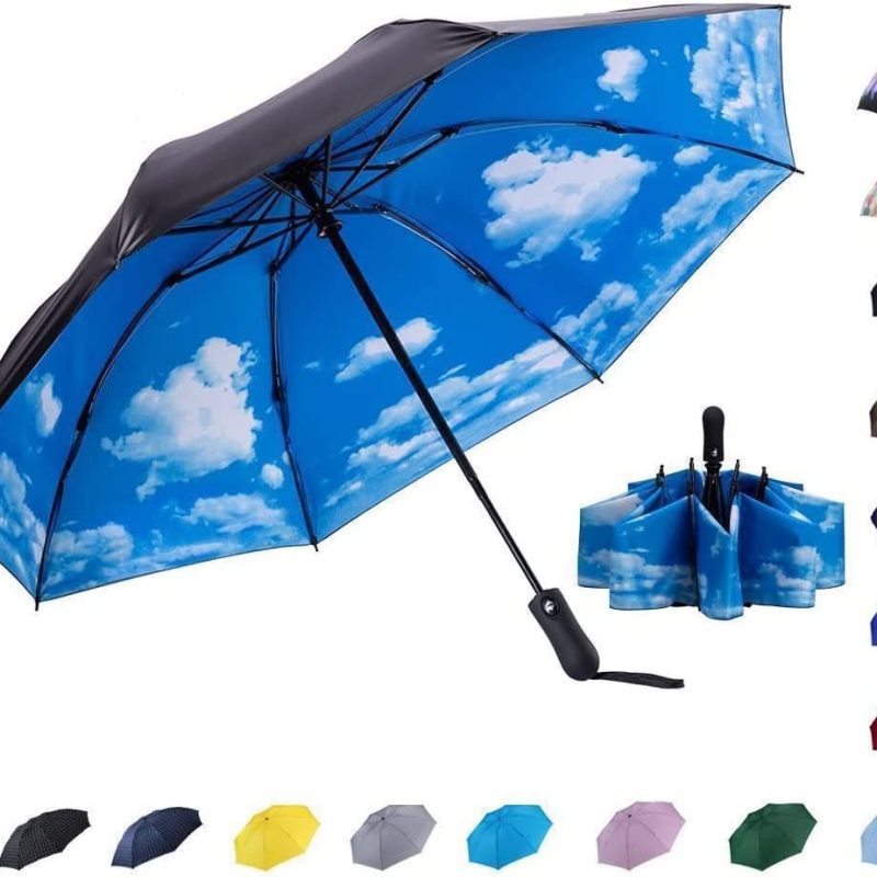 Custom umbrella Travel Inverted Automatic Umbrella – Reverse Windproof Golf