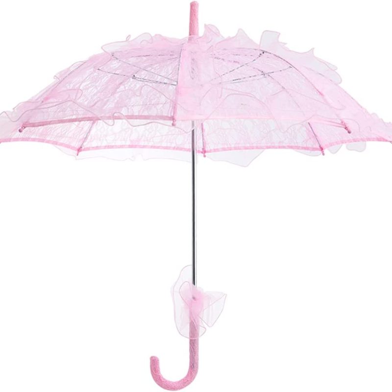 Custom Wedding Umbrellas Pink Lace Umbrella Parasol Vintage Wedding Bridal Umbre