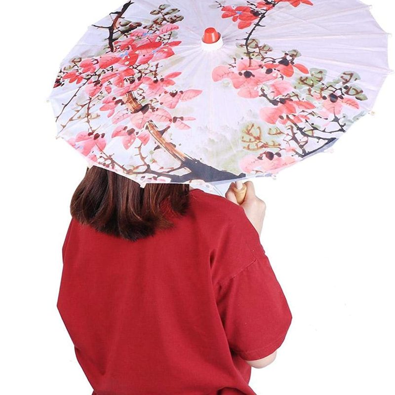 Logo parasol Umbrellas With Your Brand Oiled Paper Umbrella Chinese/Japanese Printed Silk Cloth Umbrella Parasol for Ph