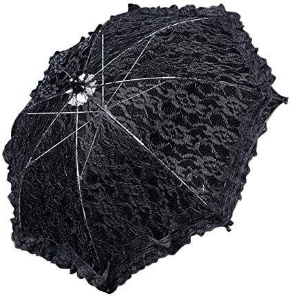 Fashion Lace Flower Sun Umbrella Cotton Embroidery Bridal Umbrella Lace Parasol Umbrella Romantic Wedding Bridal Umbrell