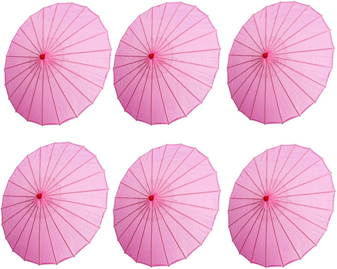 Logo parasol Umbrellas With Your Brand Set of Six (6) 33 Japanese Chinese Umbrella Parasols for Wedding Parties Photog"
