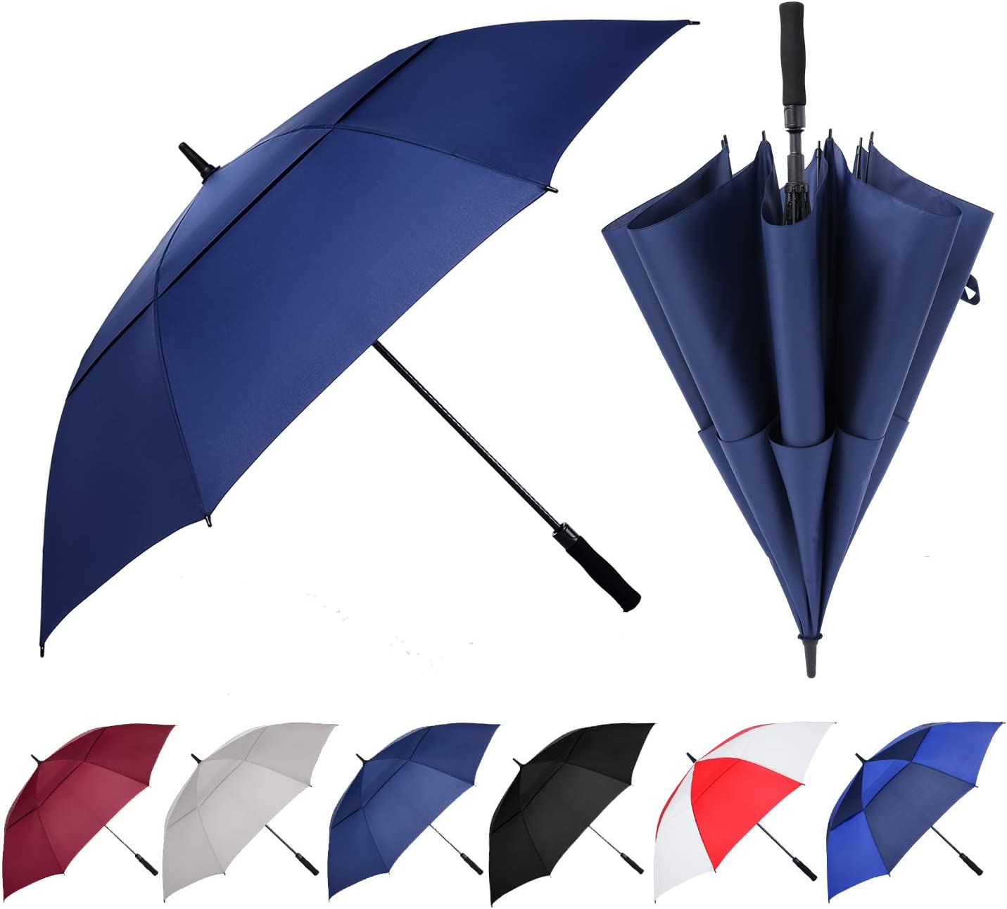 Custom umbrella Golf Umbrella Large 62/68/72 Inch Extra Large Oversize Dou - Image 8