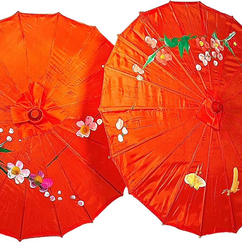 Logo parasol Umbrellas With Your Brand PACK OF 2 Japanese Chinese Kids Size 22 Umbrella Parasol For Wedding Parties Ph"
