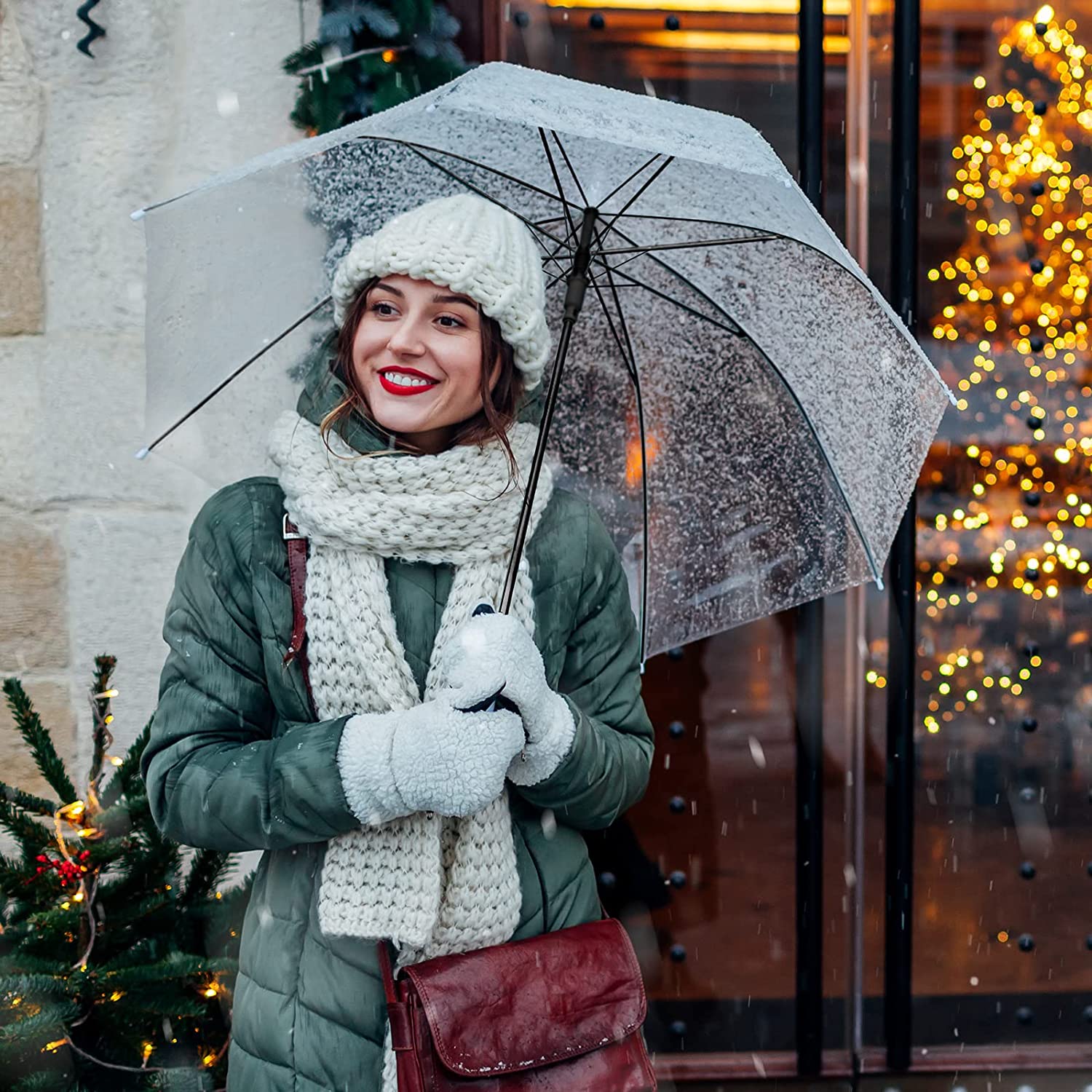 Custom Wedding Umbrellas 24 Pcs Umbrella Wedding Style Stick Umbrellas for Rain - Image 6