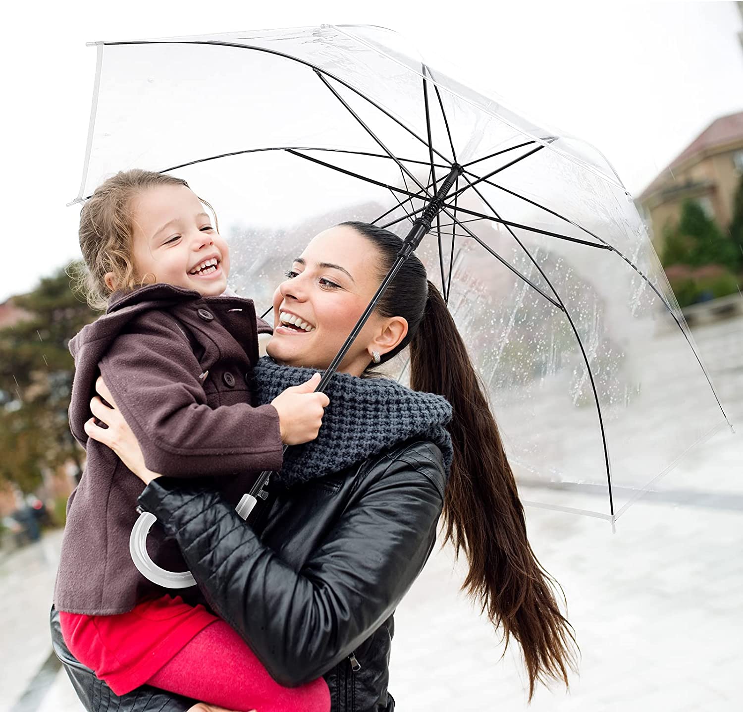 Custom Wedding Umbrellas 24 Pcs Umbrella Wedding Style Stick Umbrellas for Rain - Image 7