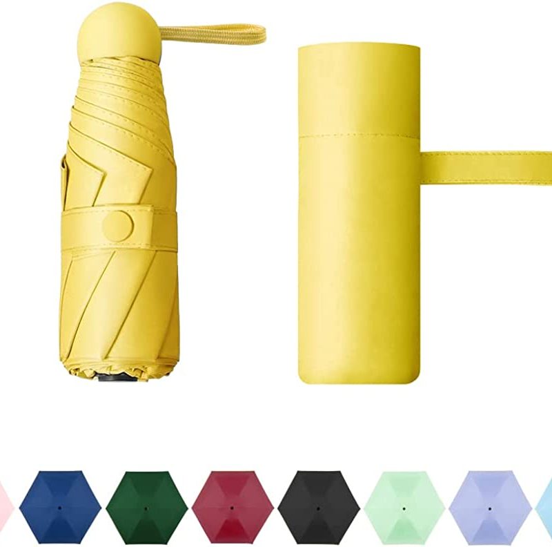 Logo parasol Umbrellas With Your Brand Compact Travel Sun & Rain Umbrella Windproof Portable Mini Folding Umbrella for G