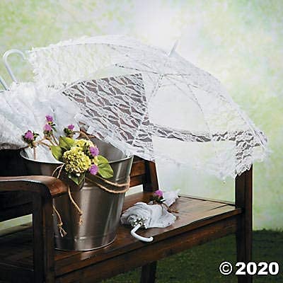 Custom Wedding Umbrellas White Lace Parasol Umbrella - Wedding Accessories great - Image 4