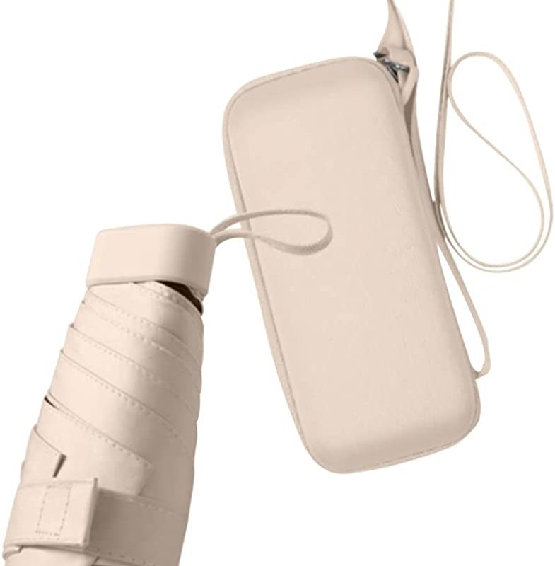 Logo parasol Umbrellas With Your Brand Travel Sun Rain Umbrella for Walking With Case Compact UV Umbrella for Sun and Ra