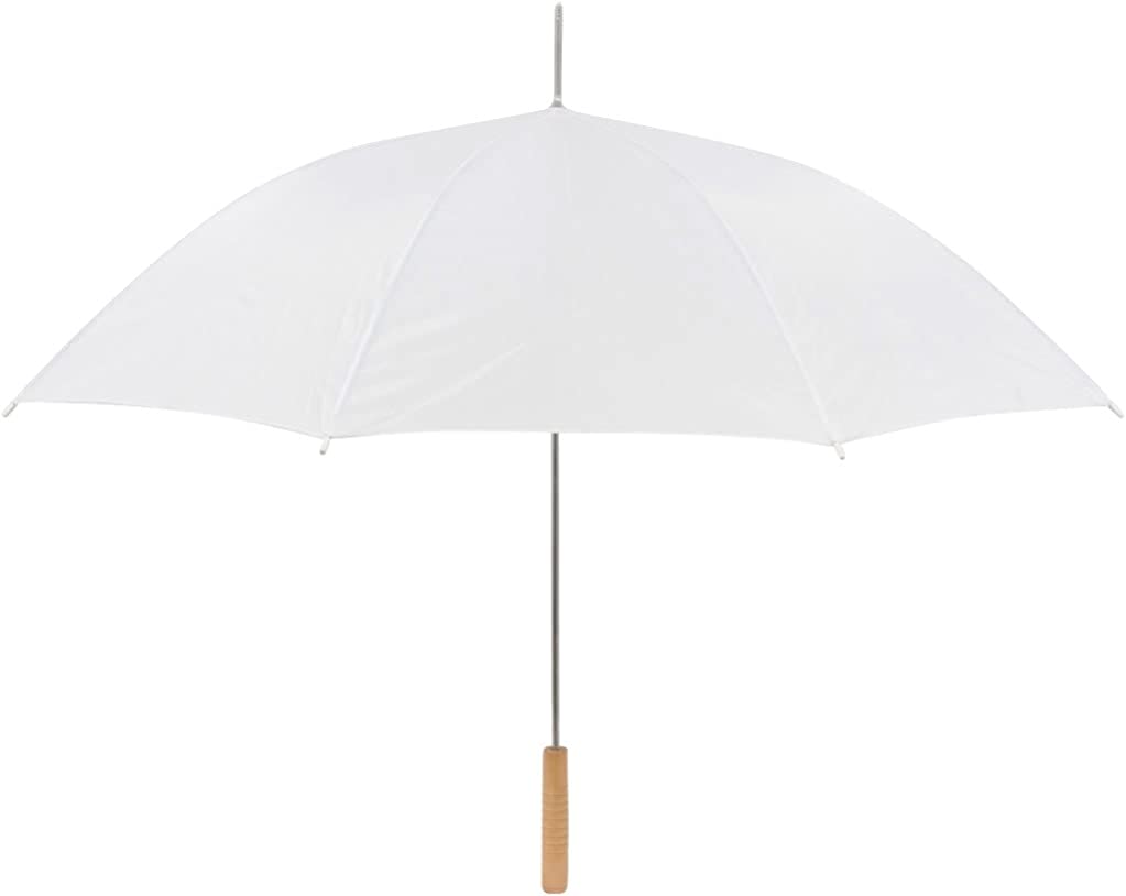 Custom Wedding Umbrellas Wedding Umbrella - Manual Open - 35 Umbrella (White)"