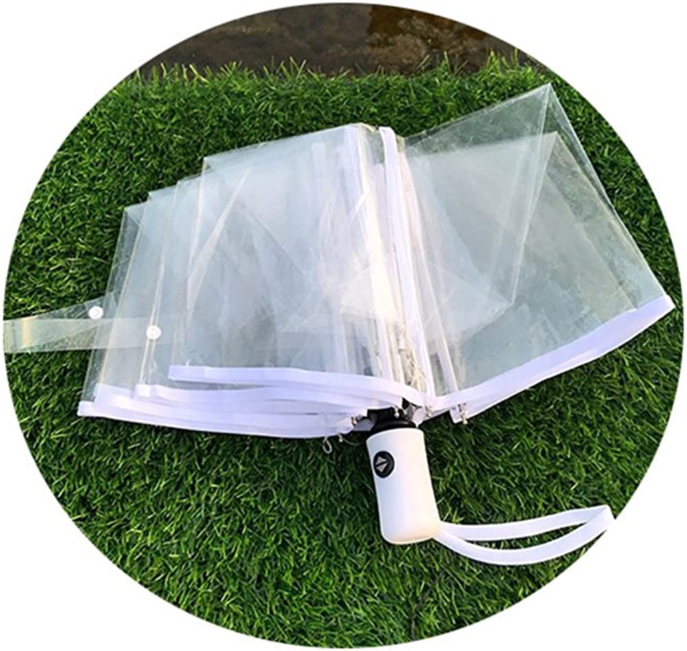 Custom Wedding Umbrellas Full Automatic Folding Transparent Auto Open Close Umbr - Image 3