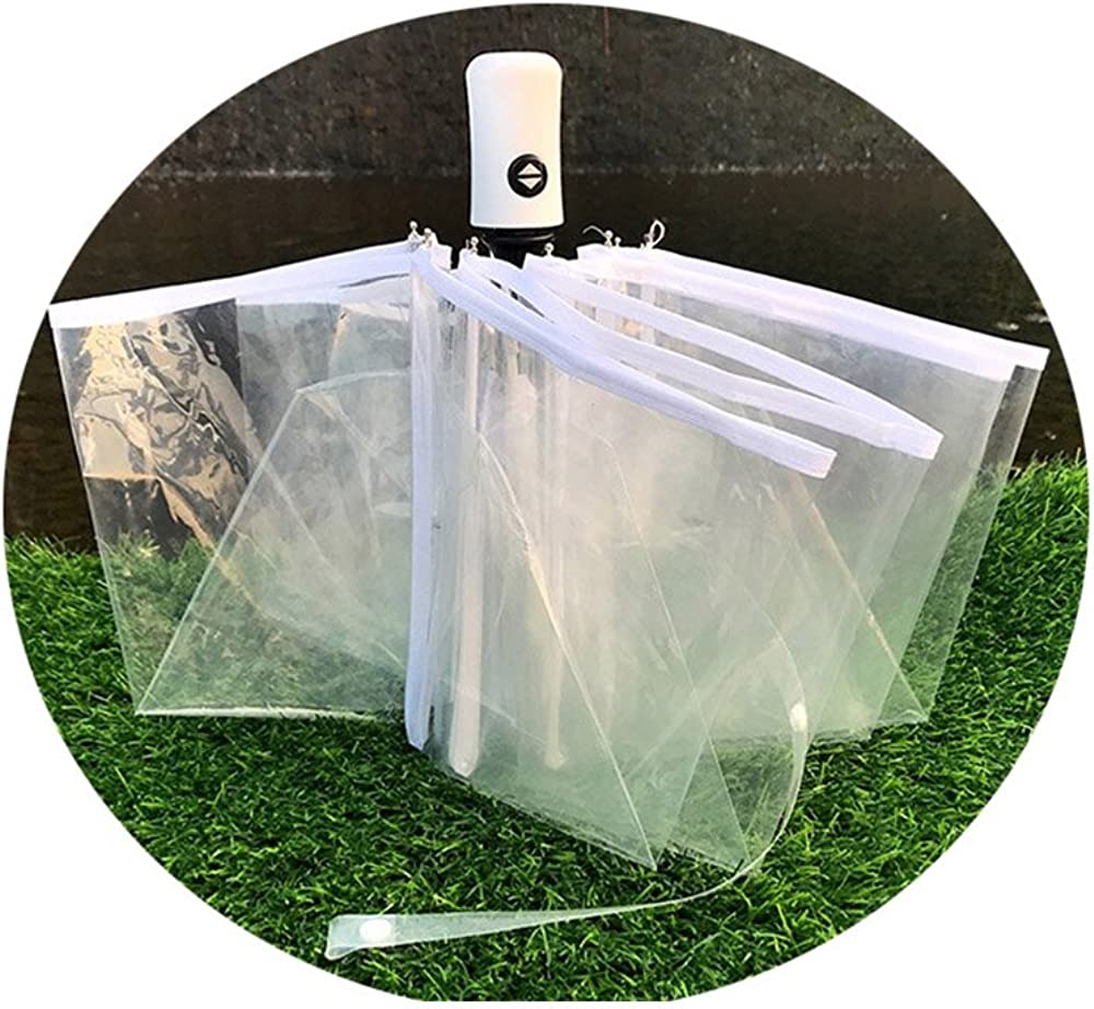 Custom Wedding Umbrellas Full Automatic Folding Transparent Auto Open Close Umbr - Image 4