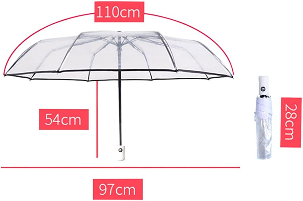 Custom Wedding Umbrellas Full Automatic Folding Transparent Auto Open Close Umbr - Image 6