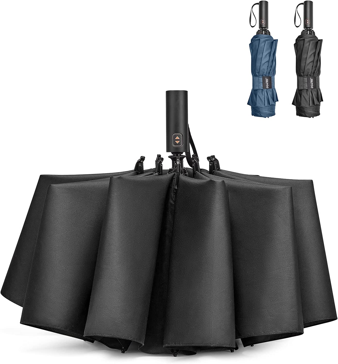 Custom umbrella 62 Inch Large Golf Umbrella Compact Reverse Travel Umbrella