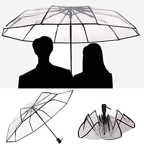 Custom Wedding Umbrellas Clear Umbrella Women's Clear Bubble Umbrella Automati - Image 7