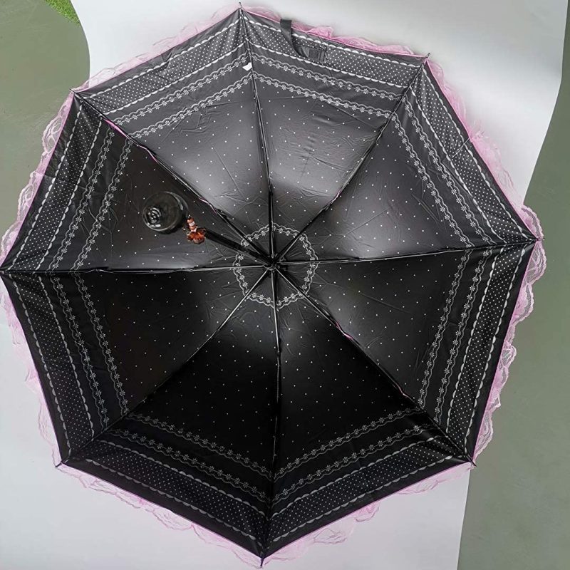Logo parasol Umbrellas With Your Brand Travel Umbrella olding UV Resistance Princess Lace Parasol Umbrella Sun Umbrella