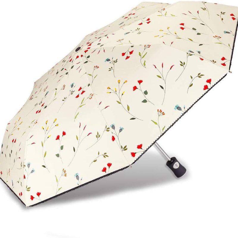 Logo parasol Umbrellas With Your Brand UV Sun Umbrella Compact Folding Travel Umbrella Auto Open and Close for Windproof