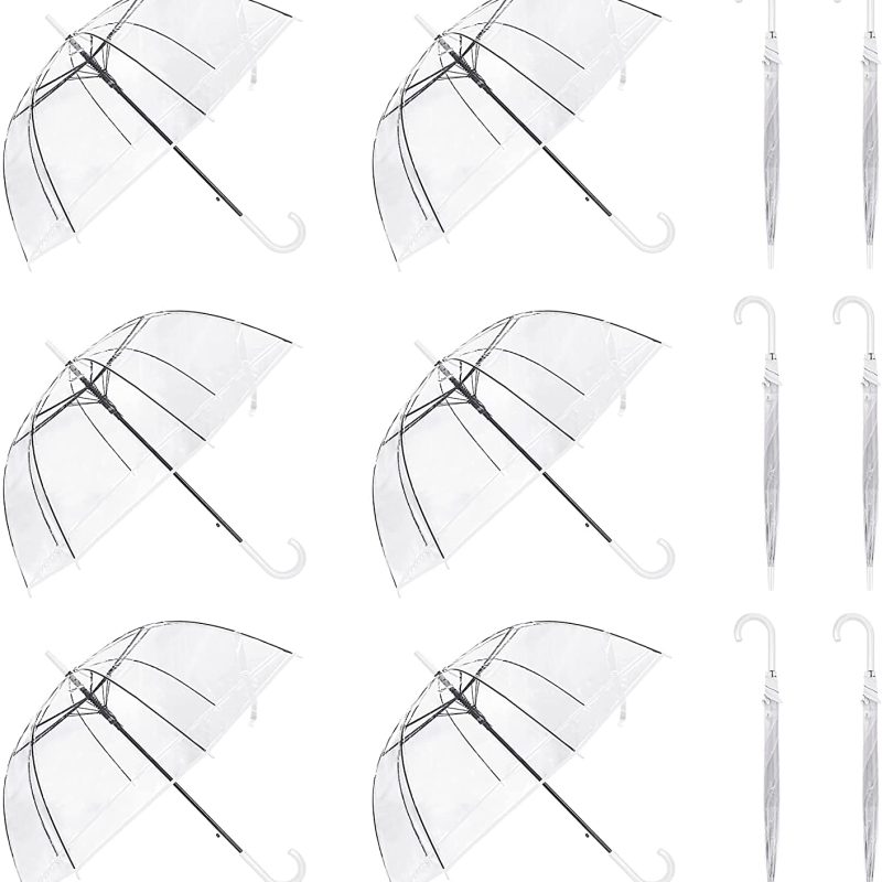 Custom Wedding Umbrellas Clear Umbrella Wedding Rain Transparent Bulk Umbrella