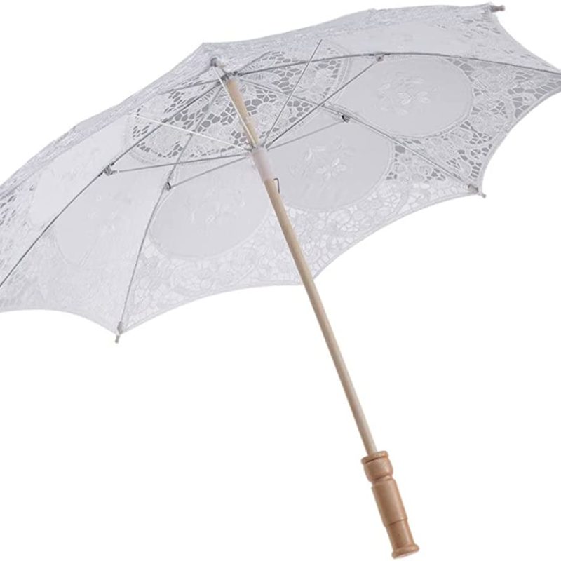 Logo parasol Umbrellas With Your Brand Lace Umbrella  Lace Parasol Umbrella Vintage 15CM Bridal Wedding White Umbrella C