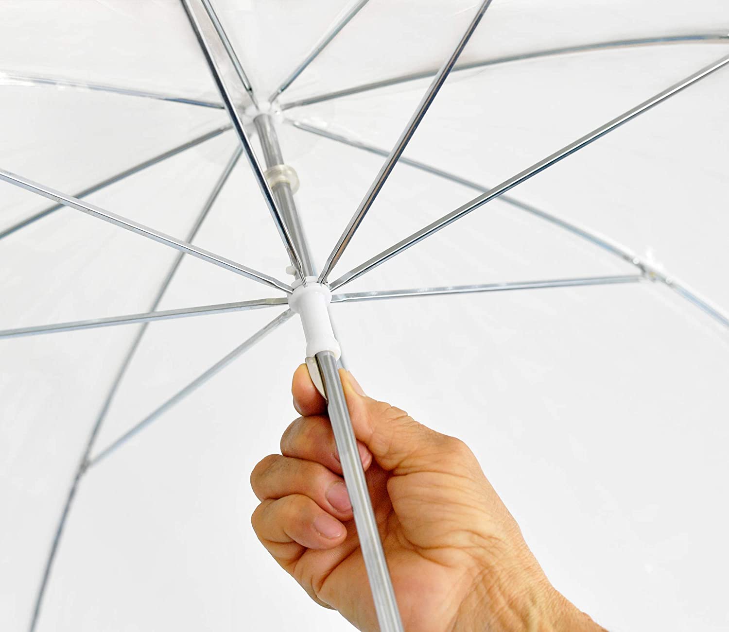 Custom Wedding Umbrellas Clear Bubble Umbrella. Set of 4 - Image 4