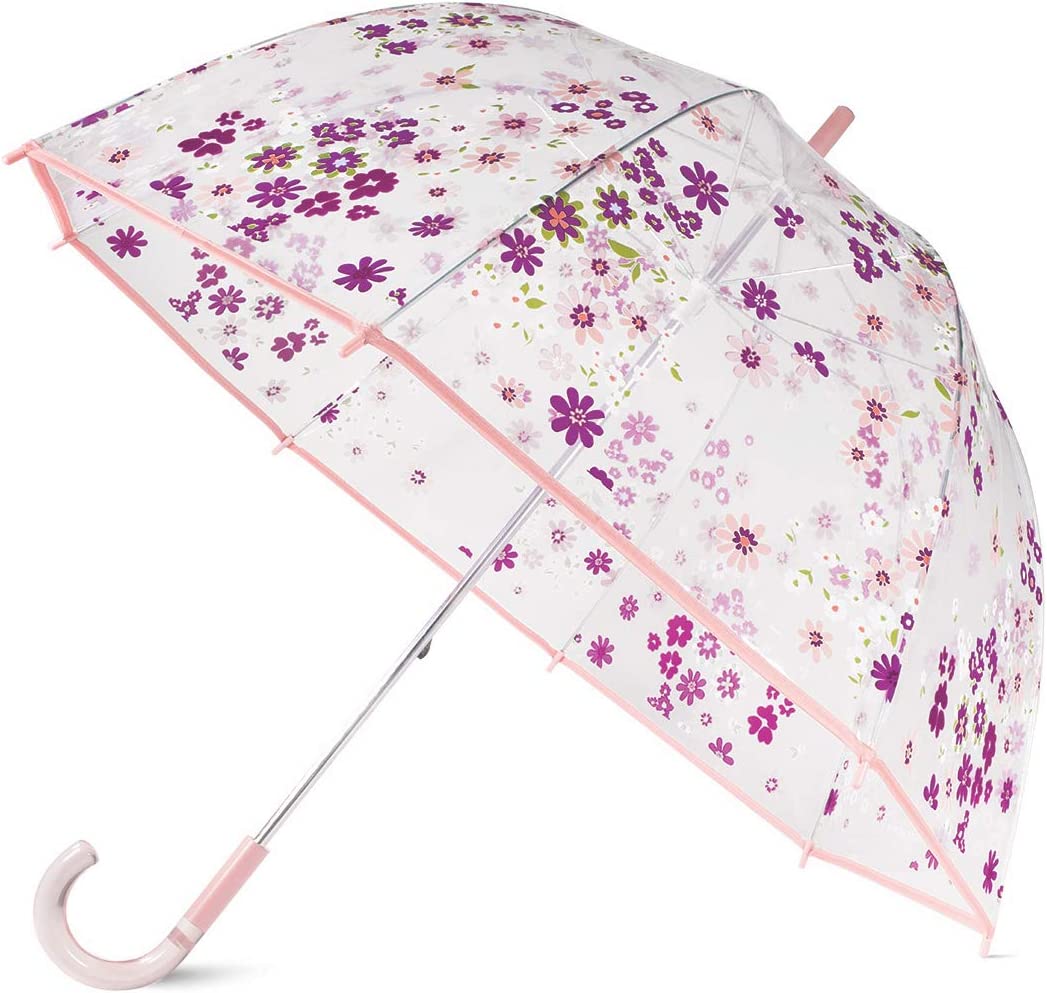 Custom Wedding Umbrellas Purple/Blush Floral Large Dome Umbrella Pacific Petals
