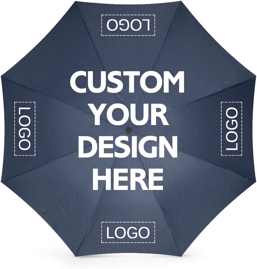 Custom Foldable Umbrellas Design Your Own Add Logo or Image Personalized Rainy/Sunny Windp