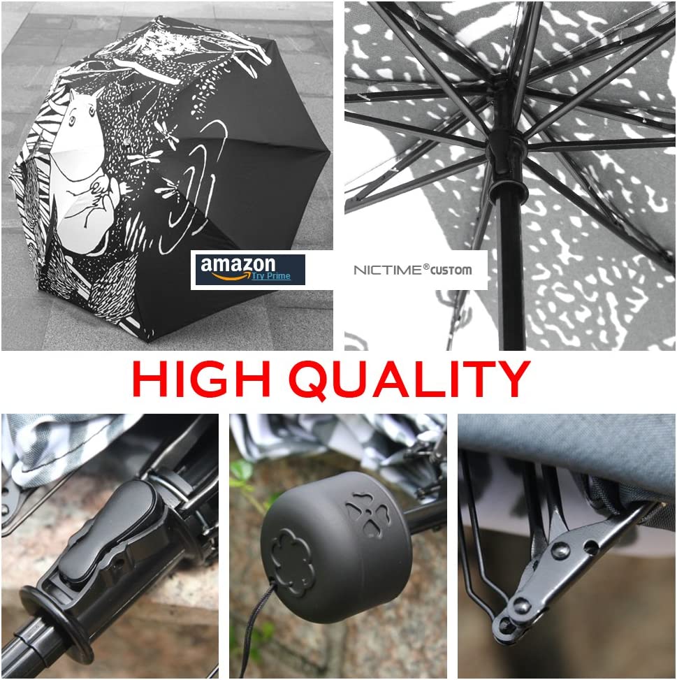 Custom Foldable Umbrellas Design Your Own Add Logo or Image Personalized Rainy/Sunny Windp - Image 4