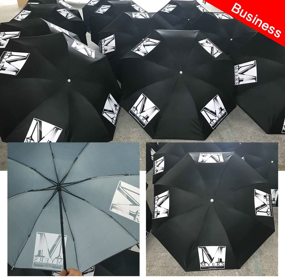 Custom Foldable Umbrellas Design Your Own Add Logo or Image Personalized Rainy/Sunny Windp - Image 6