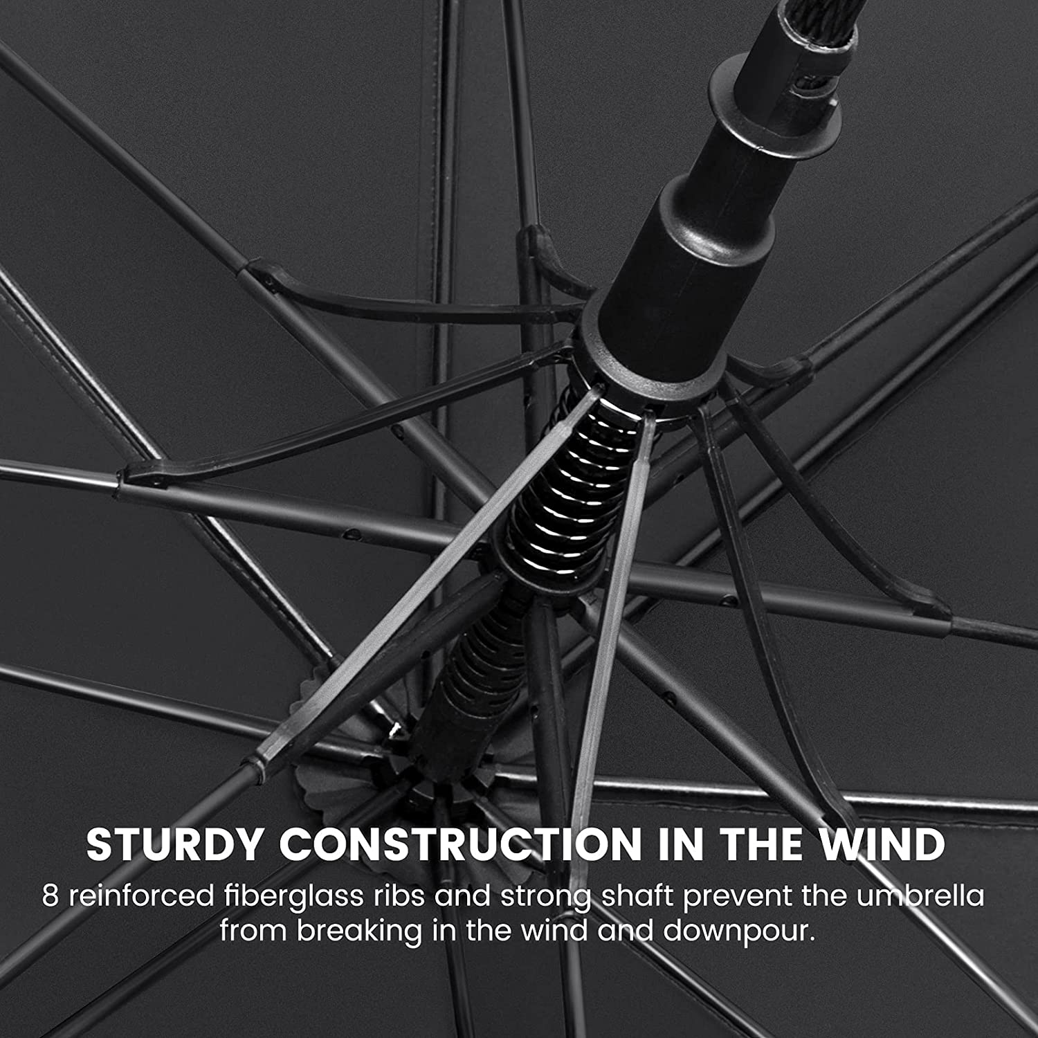 Custom umbrella Large Golf Umbrella Windproof 62 Inch Extra Large Automati - Image 5