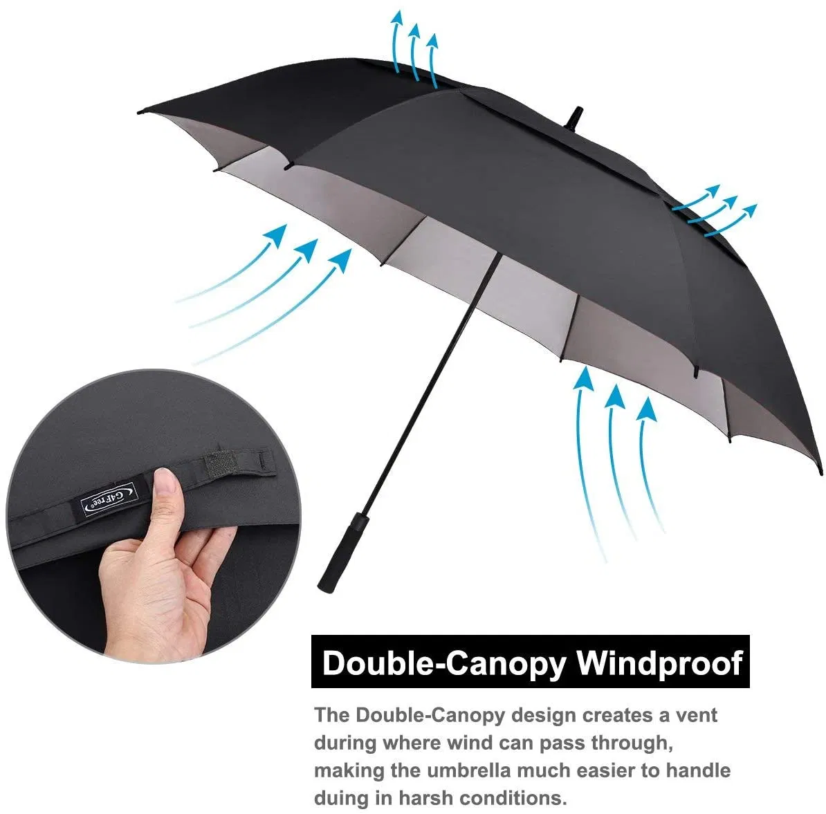 premium 30 inch honda car golf umbrella with uv protection