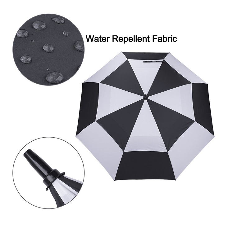 windproof double layer automatic golf umbrella for outdoor